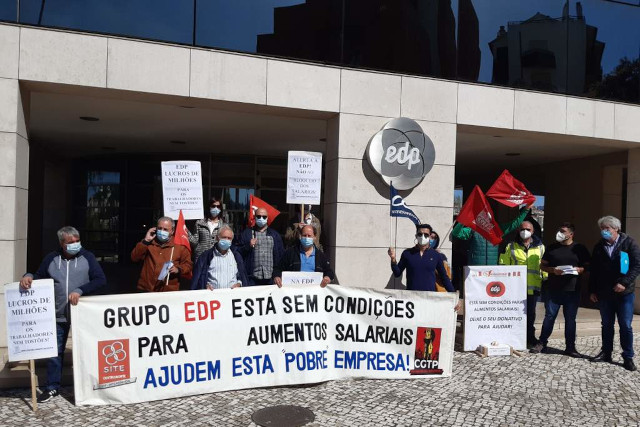 Protestos na EDP em Lisboa Coimbra e Porto