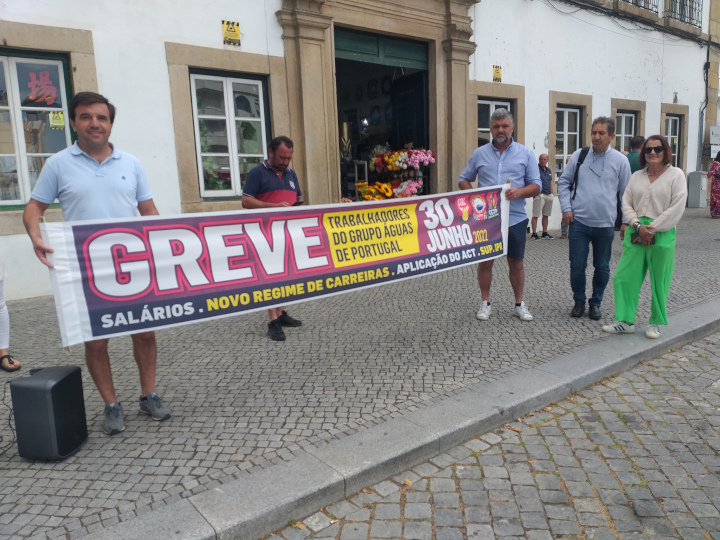 Greve dos trabalhadores do Grupo Águas de Portugal com elevada adesão em Portalegre