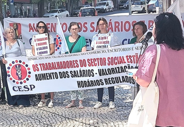Trabalhadores do comércio escritórios e serviços aderem à luta da CGTP IN de 7 de Julho e fazem greve