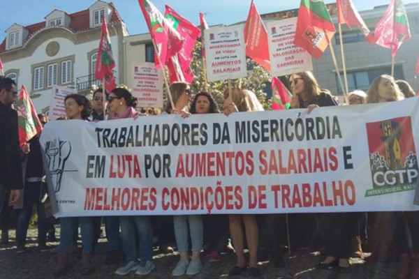 trabalhadores das IPSS greve 1 de Outubro