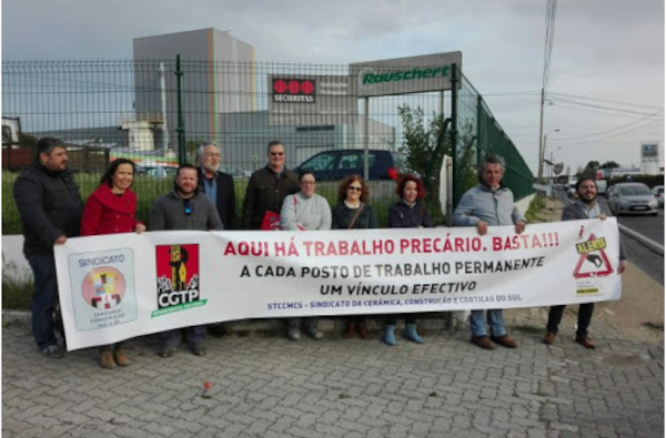 Trabalhadores da Rauschert em greve