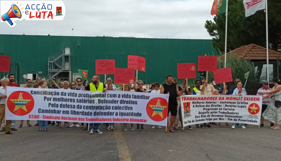 Greve com concentracao porta da Monliz