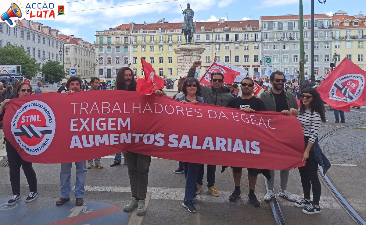 Greve geral dos trabalhadores da EGEAC no dia 9 de Maio