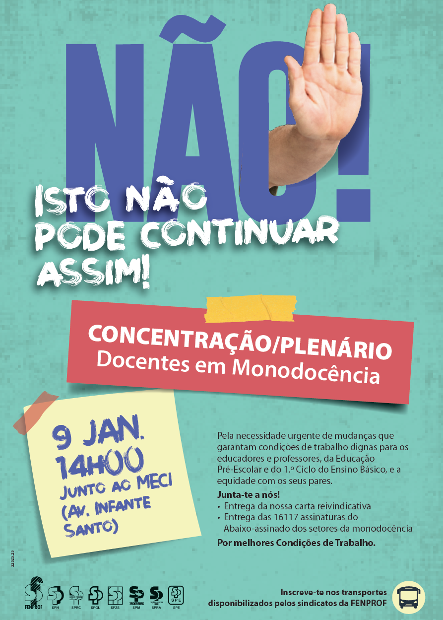 fenprof monodocência cartaz