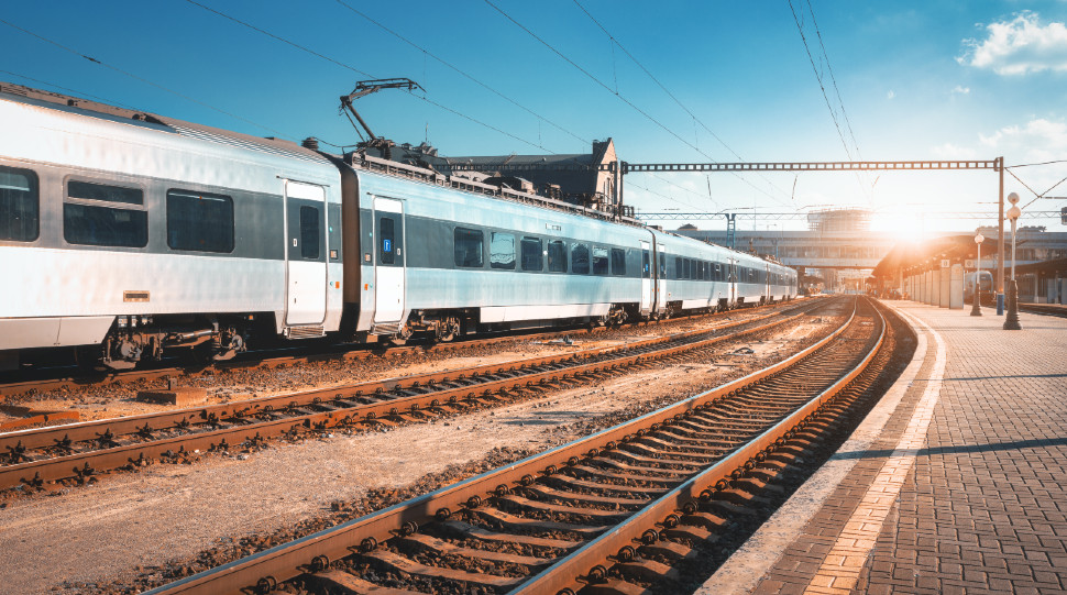 beautiful passenger train at the railway station 2026 03 16 05 13 13 utc